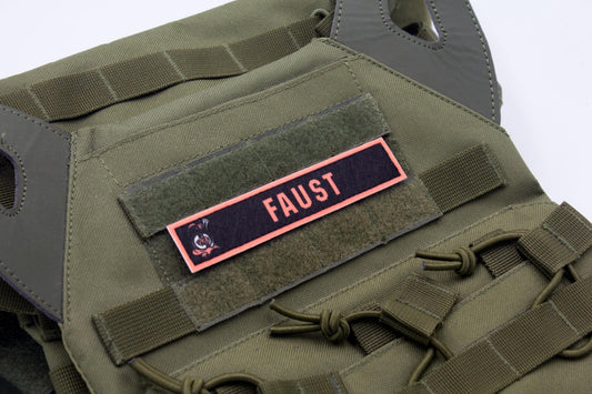 Faust Limbus Company stripe hook and loop patch