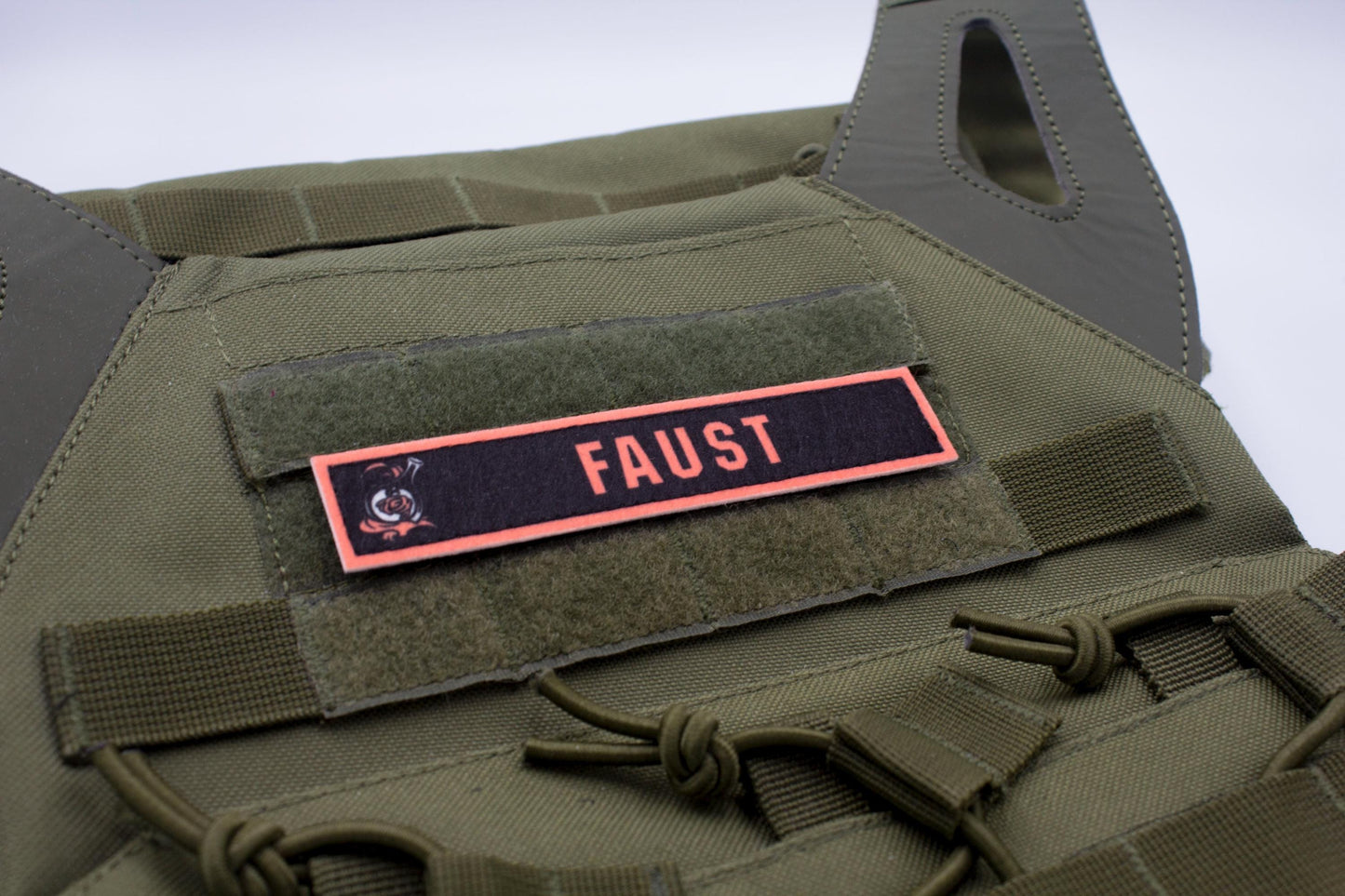 Faust Limbus Company stripe hook and loop patch
