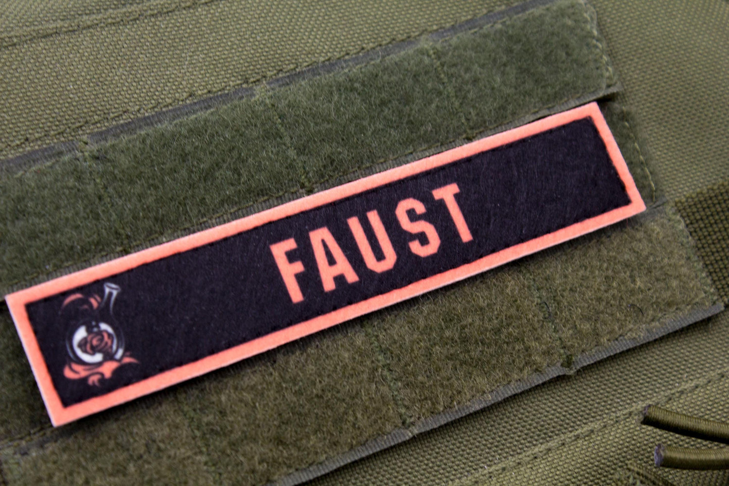 Faust Limbus Company stripe hook and loop patch