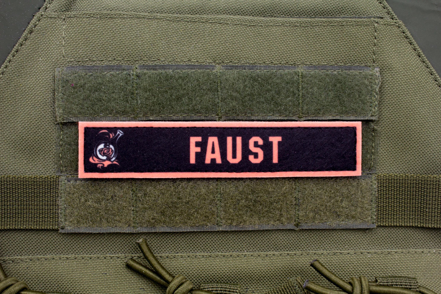 Faust Limbus Company stripe hook and loop patch