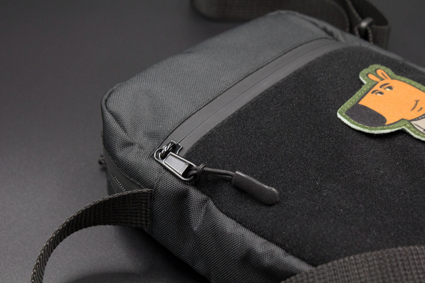 Сrossbody bag for hook and loop patches