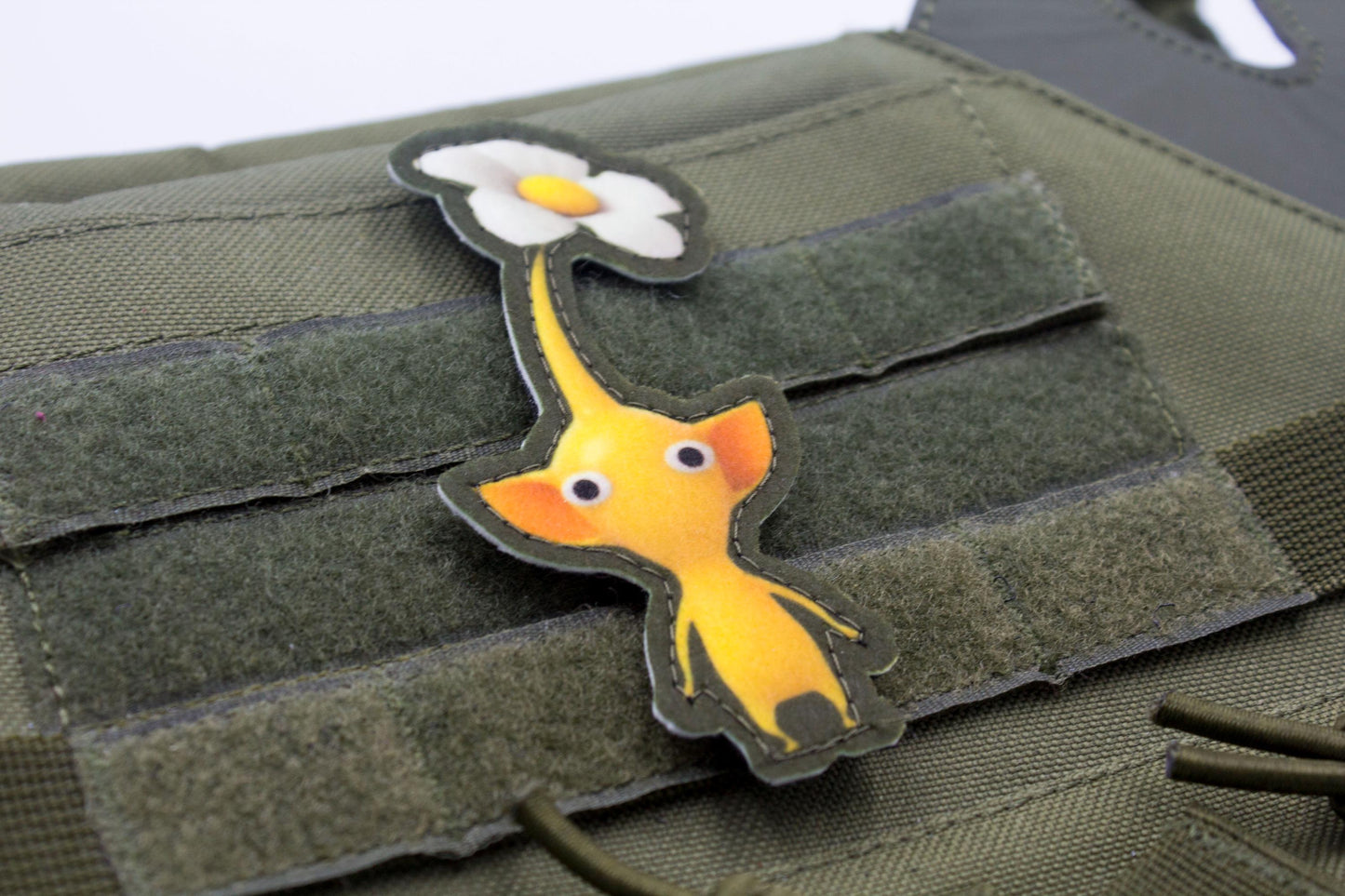 Yellow Pikmin video game hook and loop patch