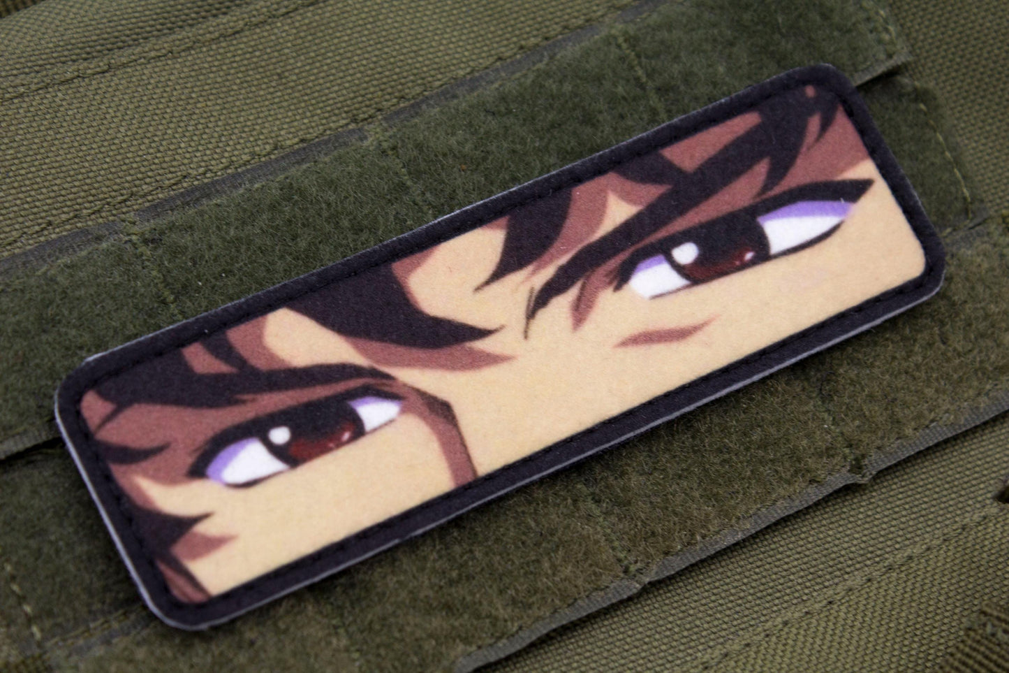 Spike Spiegel eyes Cowboy Bebop anime hook and loop patch