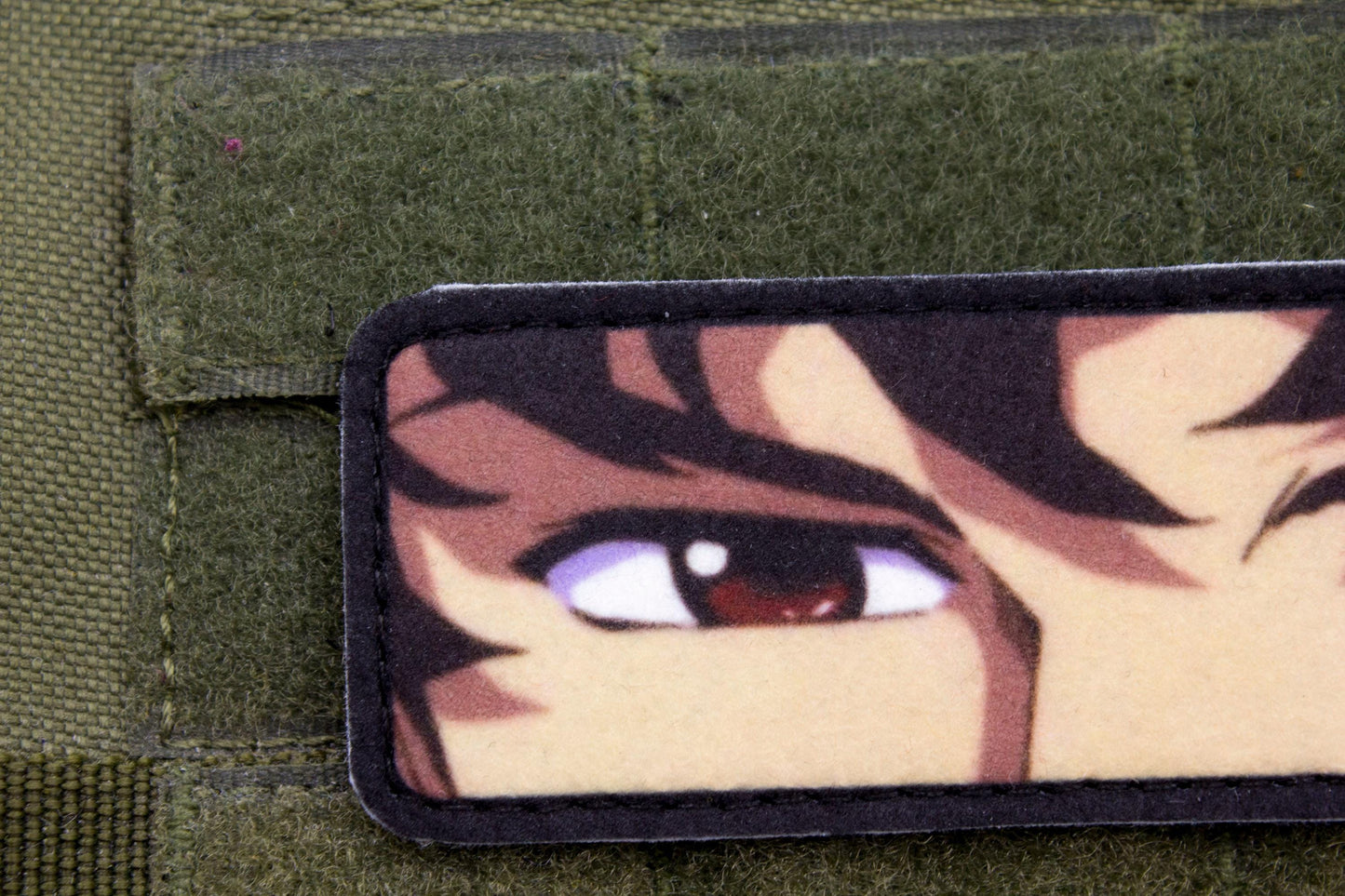 Spike Spiegel eyes Cowboy Bebop anime hook and loop patch