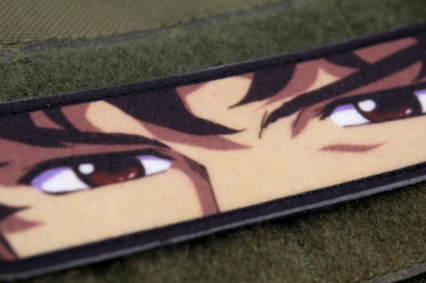 Spike Spiegel eyes Cowboy Bebop anime hook and loop patch