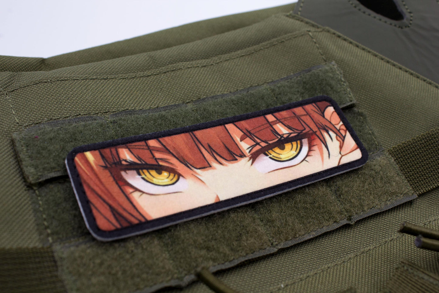 Makima eyes Chainsaw Man anime hook and loop patch