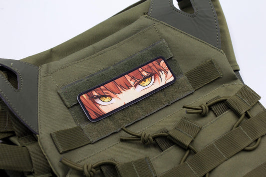 Makima eyes Chainsaw Man anime hook and loop patch