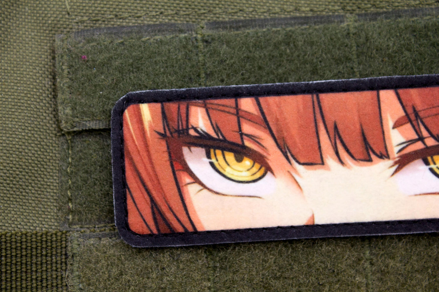 Makima eyes Chainsaw Man anime hook and loop patch