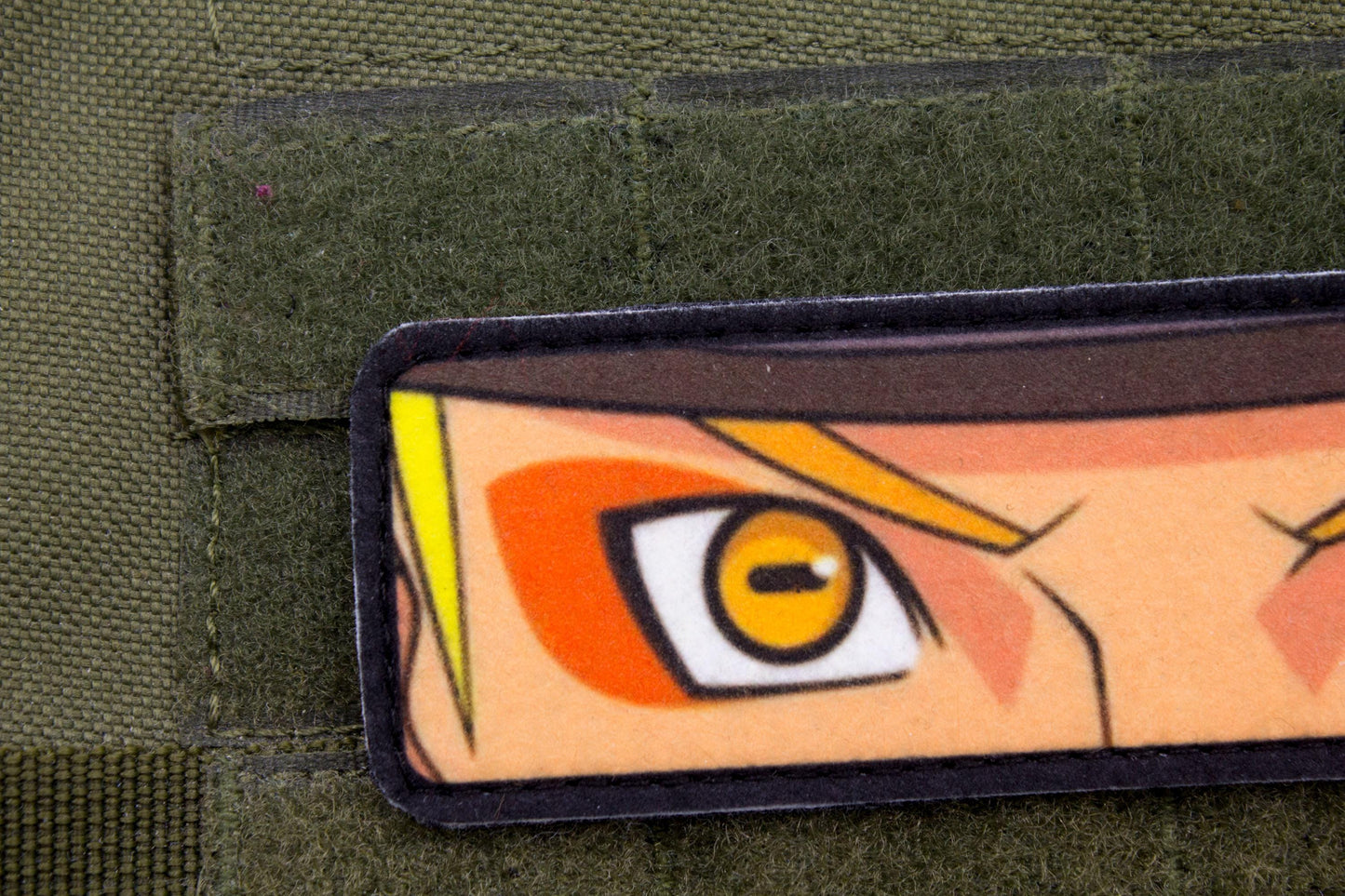 Naruto eyes anime hook and loop patch