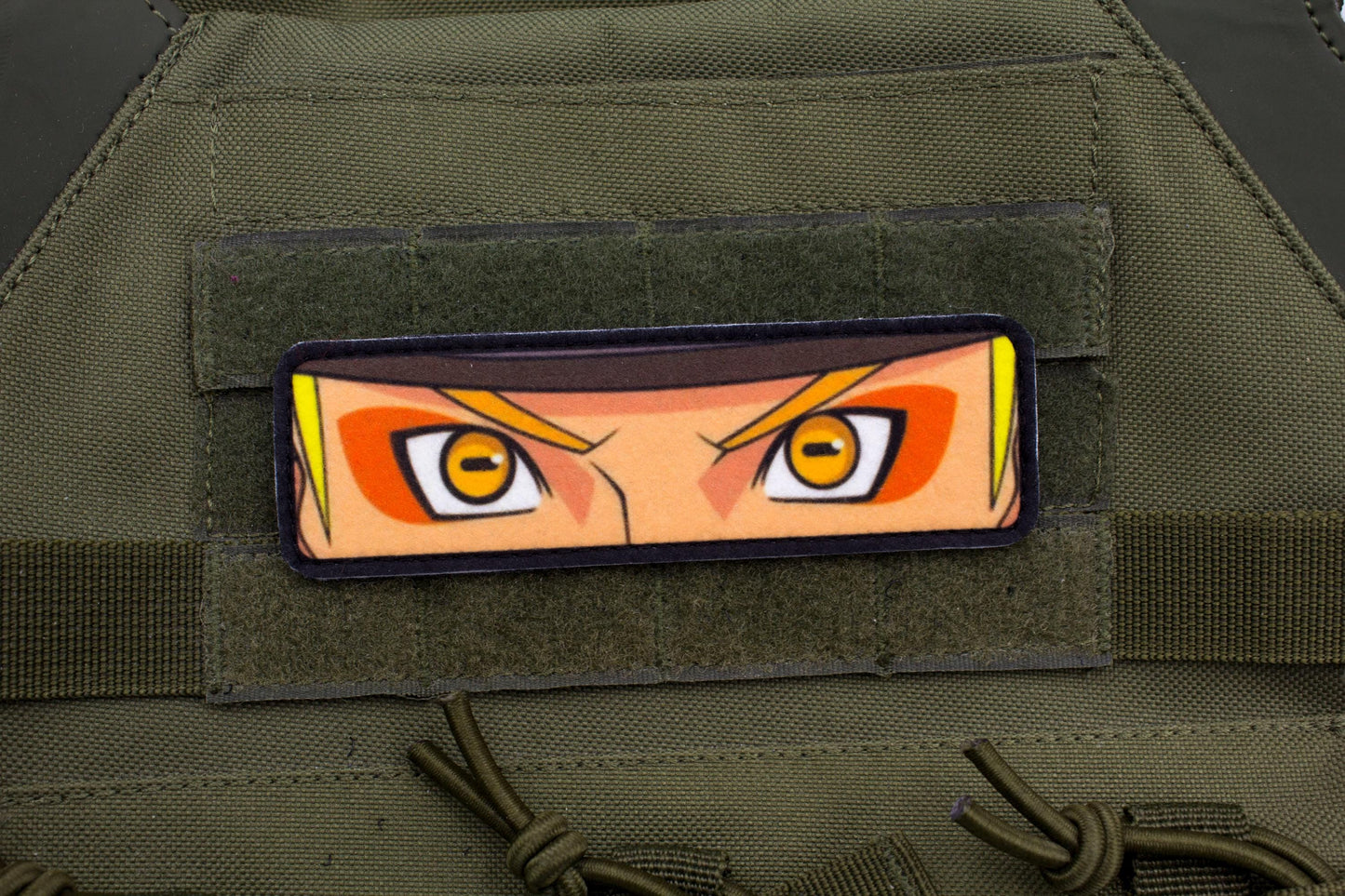 Naruto eyes anime hook and loop patch