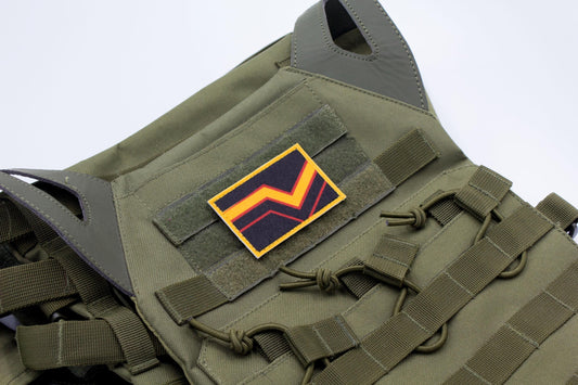 Rubber LGBT flag hook and loop patch