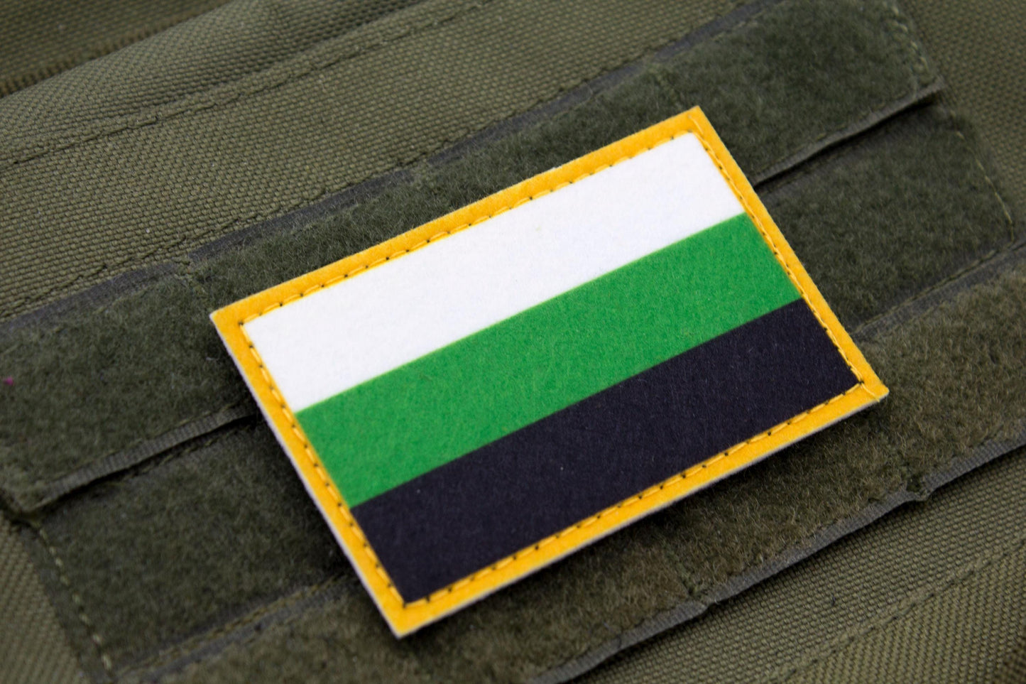 Neutrois flag hook and loop patch