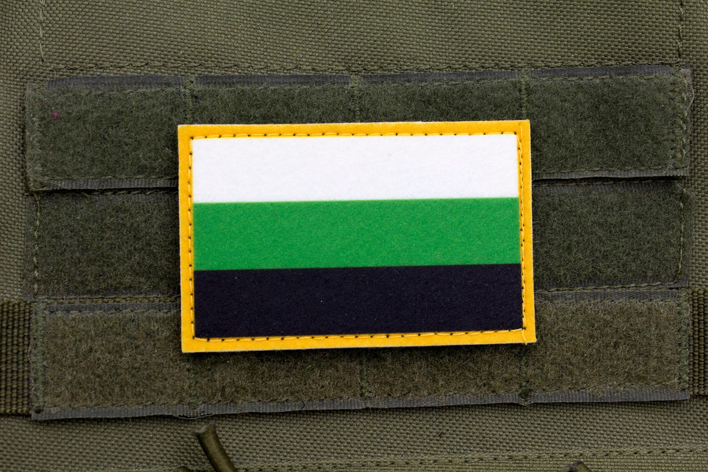 Neutrois flag hook and loop patch