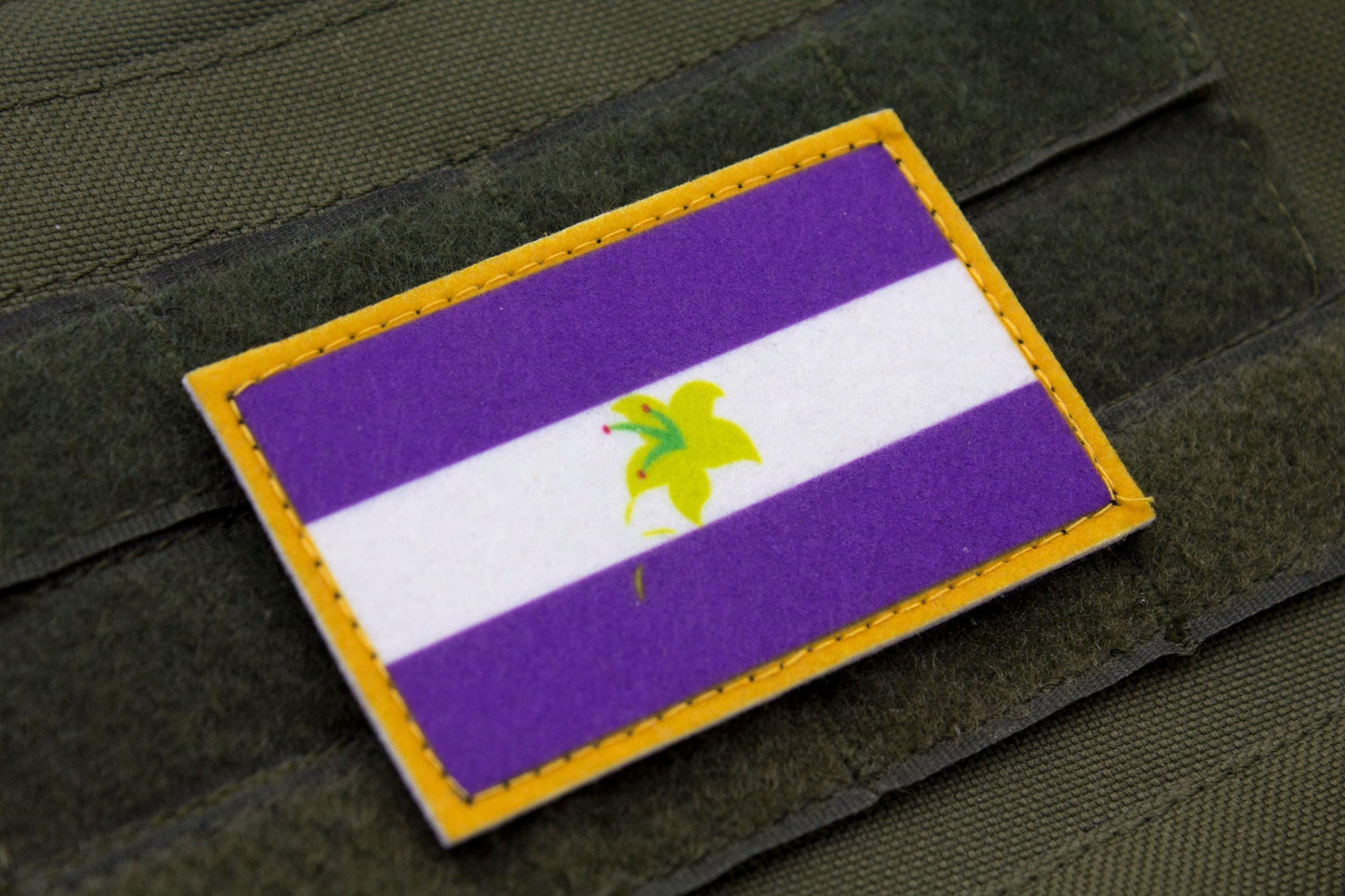 Pluralian LGBT flag hook and loop patch