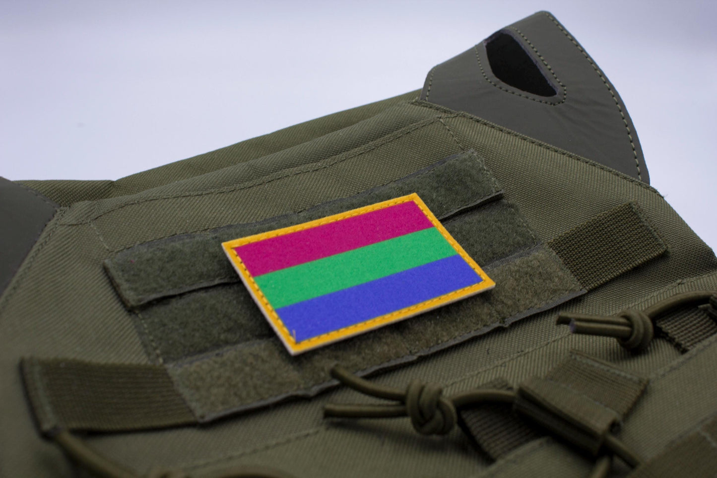 Polysexuality LGBT flag hook and loop patch