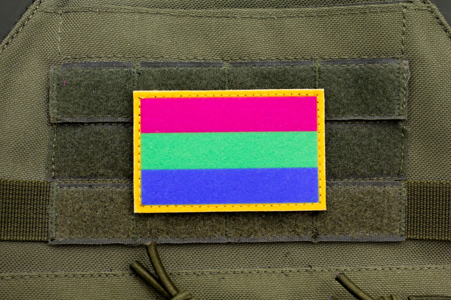 Polysexuality LGBT flag hook and loop patch