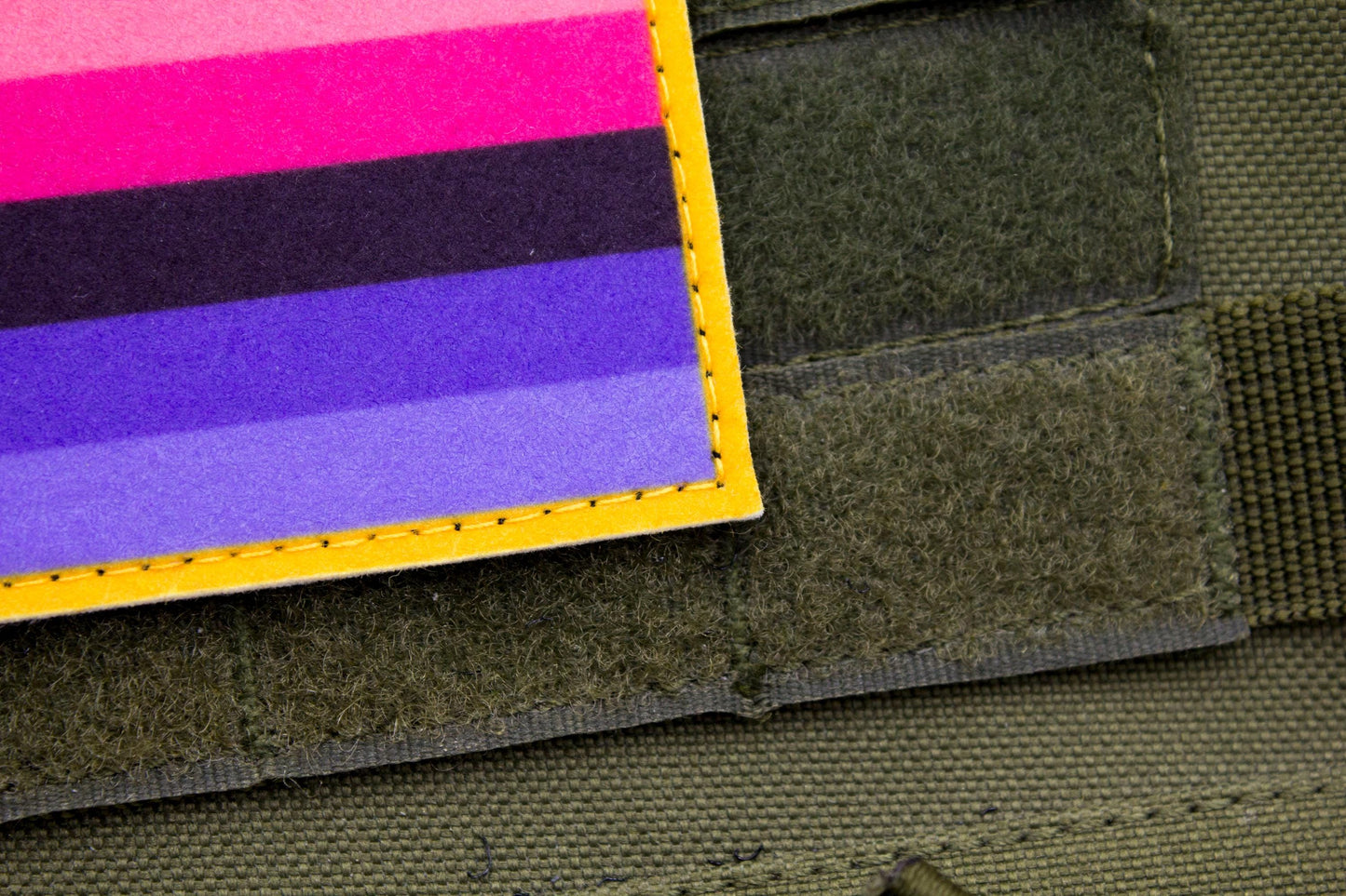 Omnisexuality LGBT flag hook and loop patch