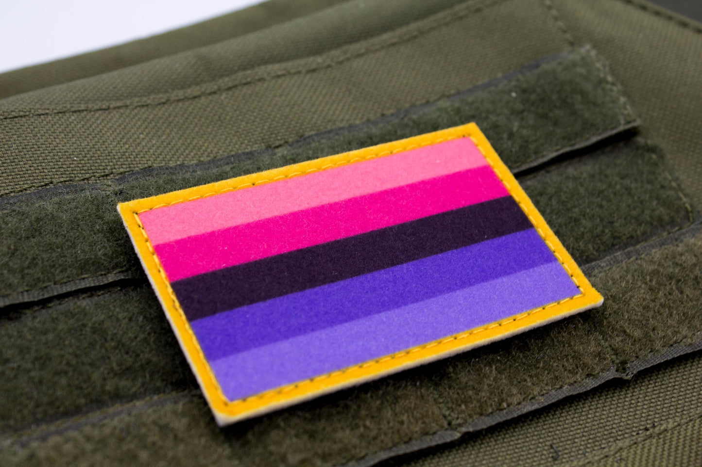 Omnisexuality LGBT flag hook and loop patch