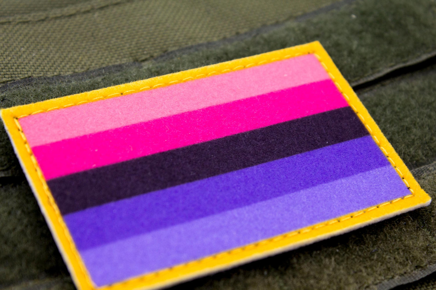 Omnisexuality LGBT flag hook and loop patch