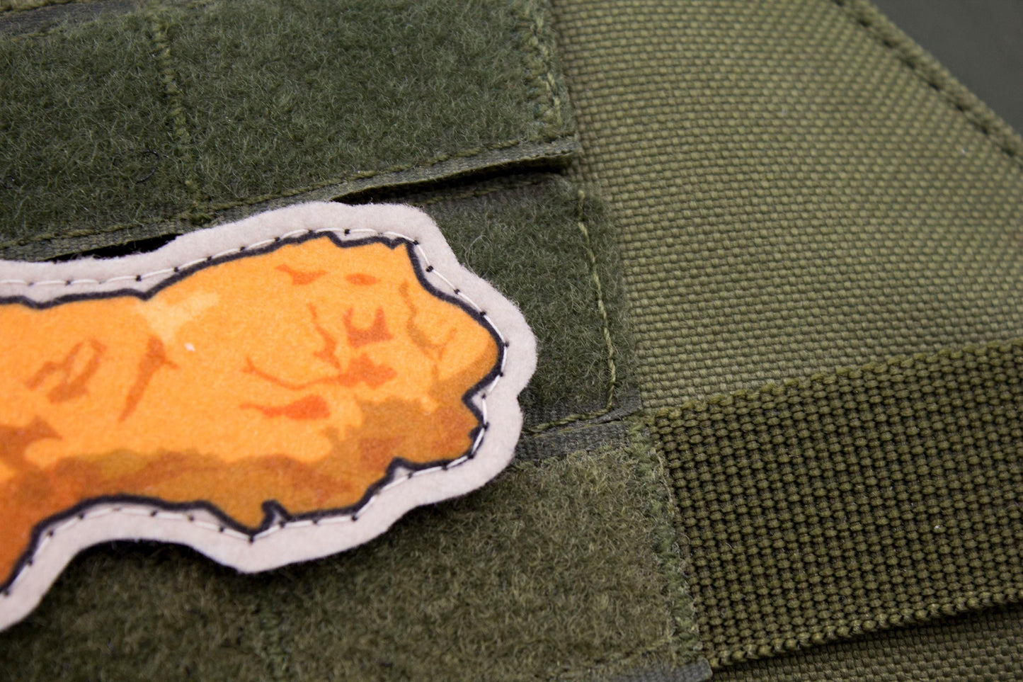 Military 120 mortar mine hook and loop morale patch