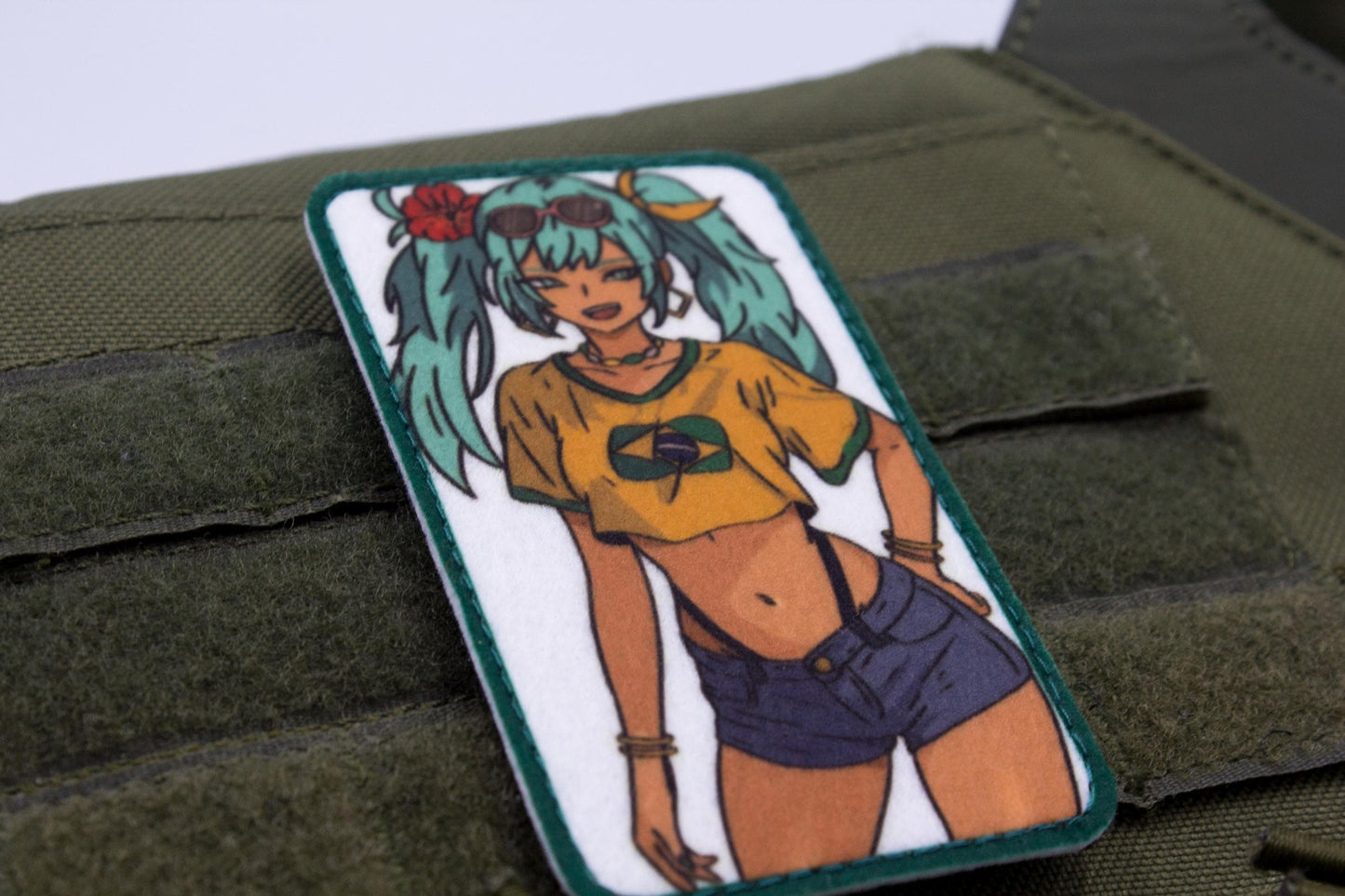 Brazilian Hatsune Miku anime hook and loop patch