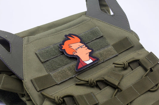 Futurama Fry Meme Cosplay hook and loop morale patch