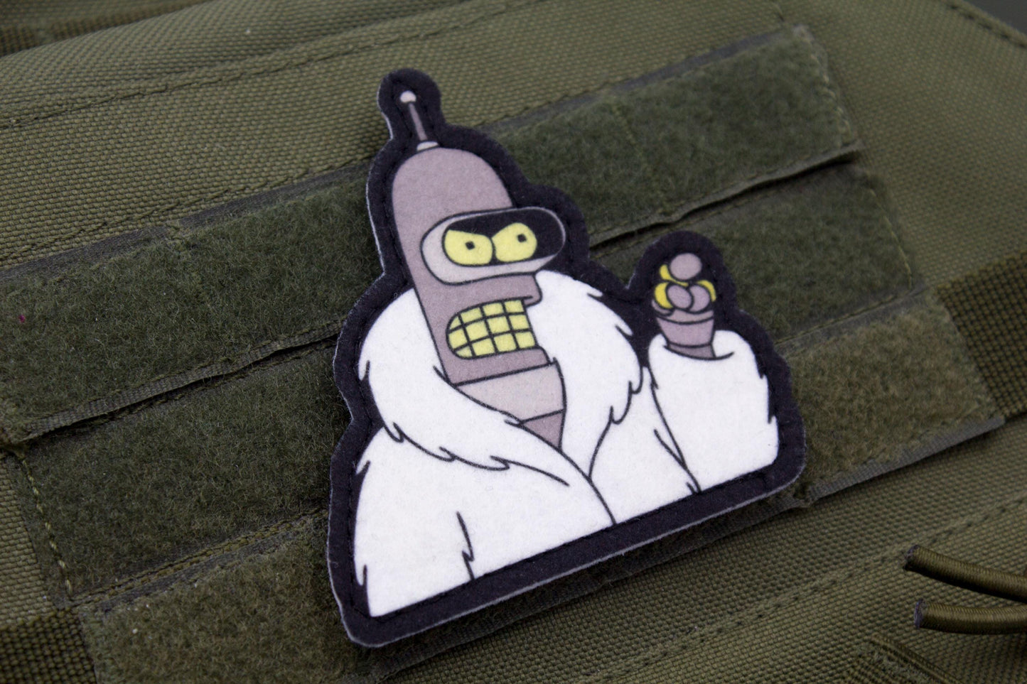 Futurama Bender Meme Cosplay hook and loop morale patch