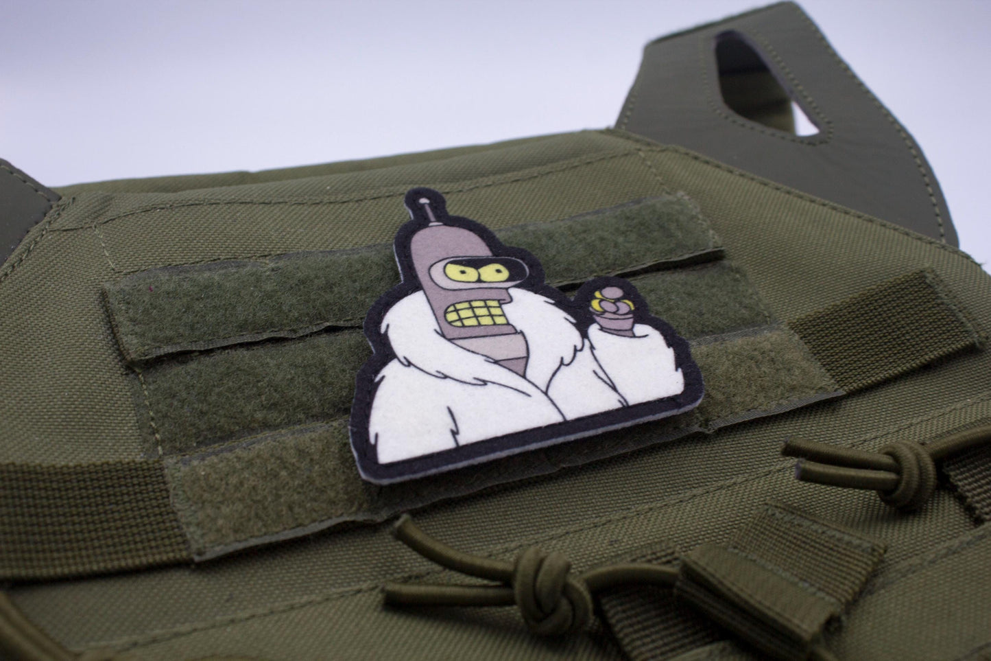 Futurama Bender Meme Cosplay hook and loop morale patch