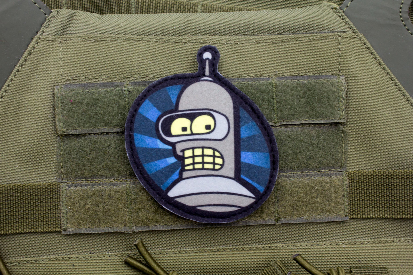 Bender Futurama Cosplay hook and loop morale patch
