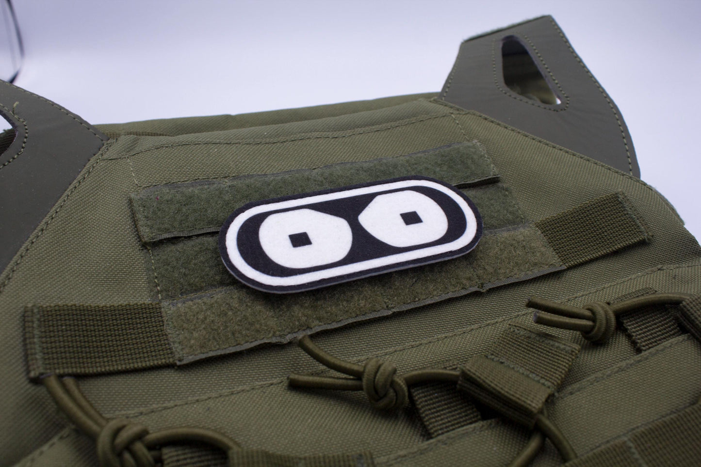 Futurama Bender eyes Cosplay hook and loop morale patch