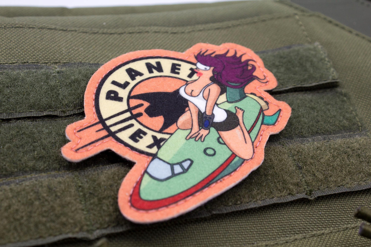 Futurama Leela Cosplay hook and loop morale patch