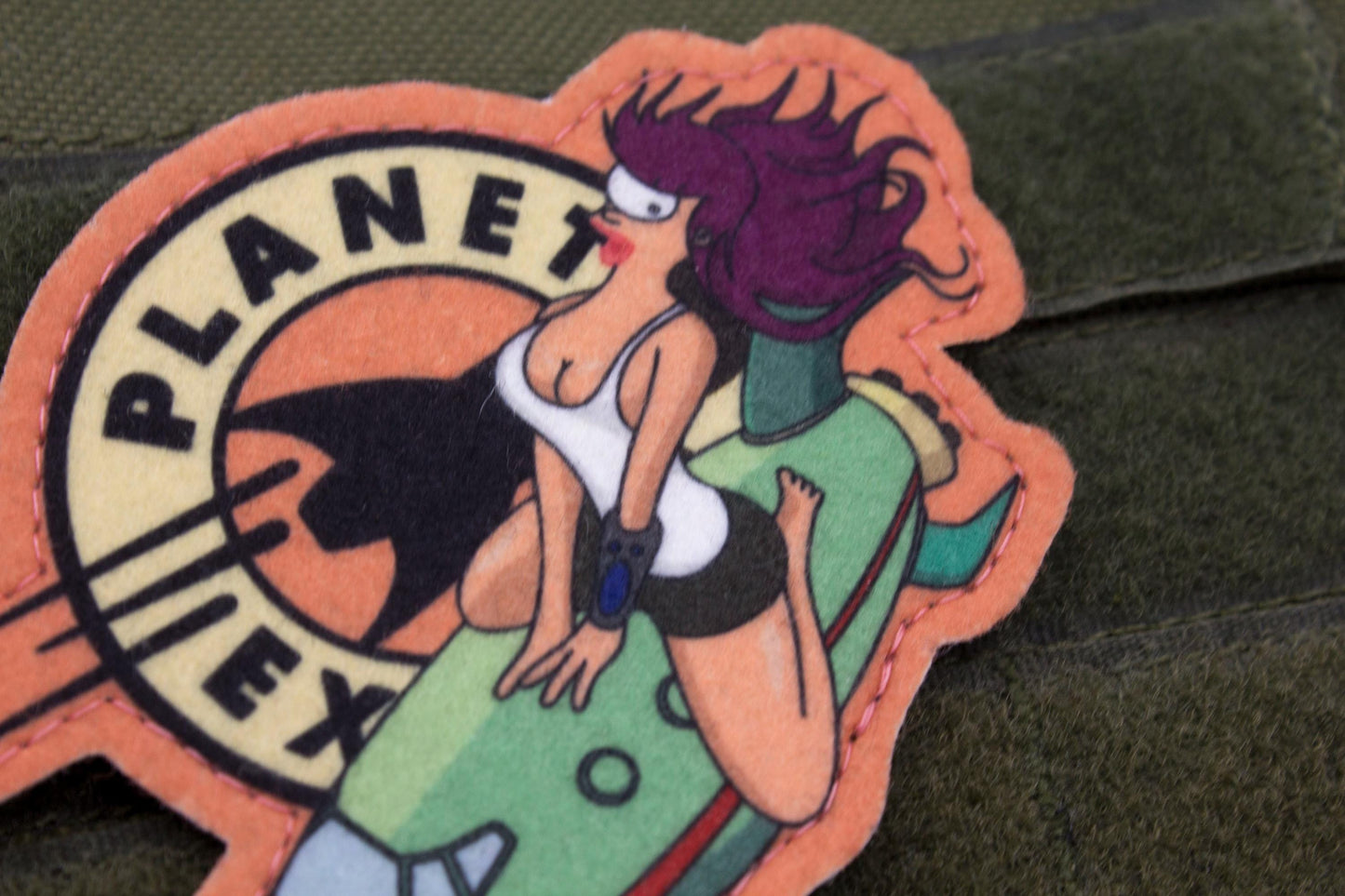 Futurama Leela Cosplay hook and loop morale patch