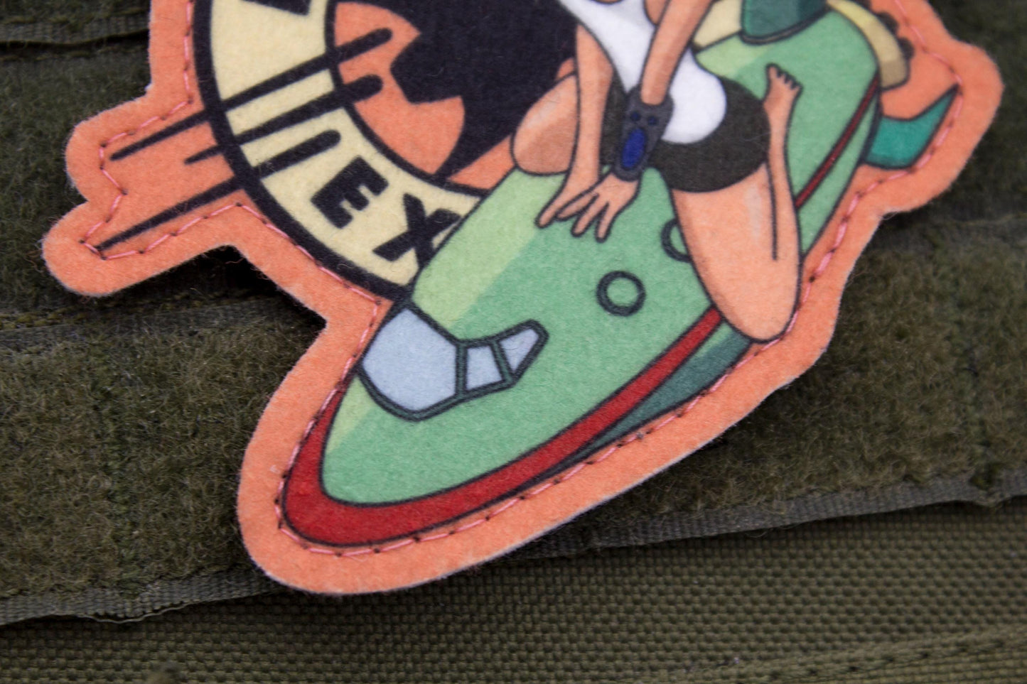 Futurama Leela Cosplay hook and loop morale patch