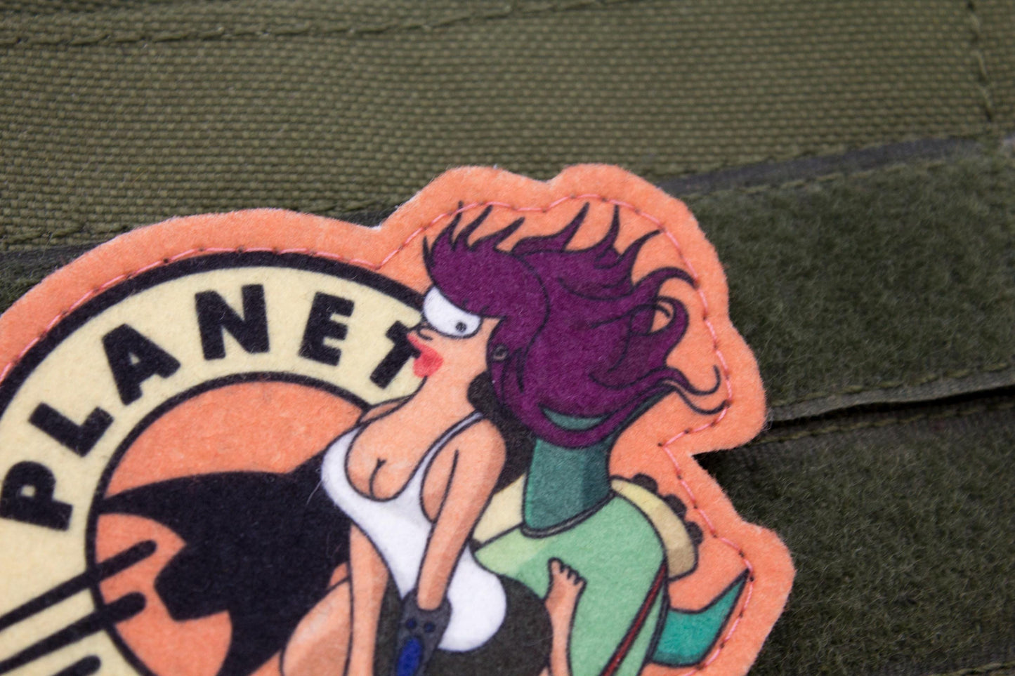 Futurama Leela Cosplay hook and loop morale patch