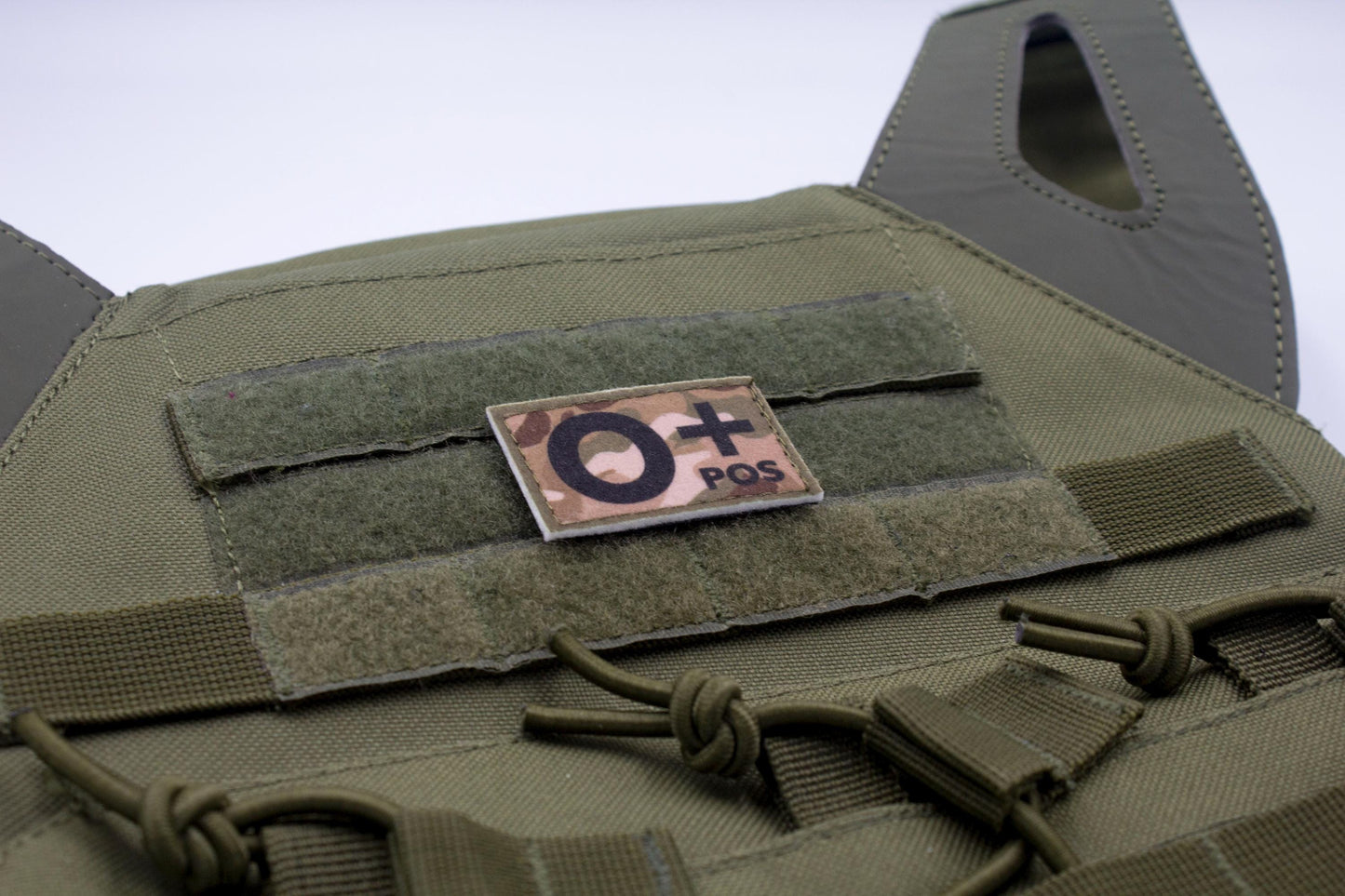 Blood type O+ pos MULTICAM paramedic emt patch