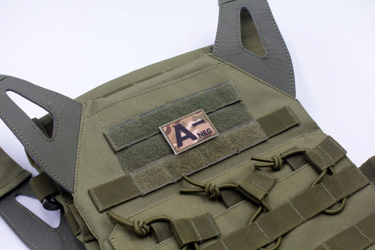 Blood type A- neg MULTICAM paramedic emt patch