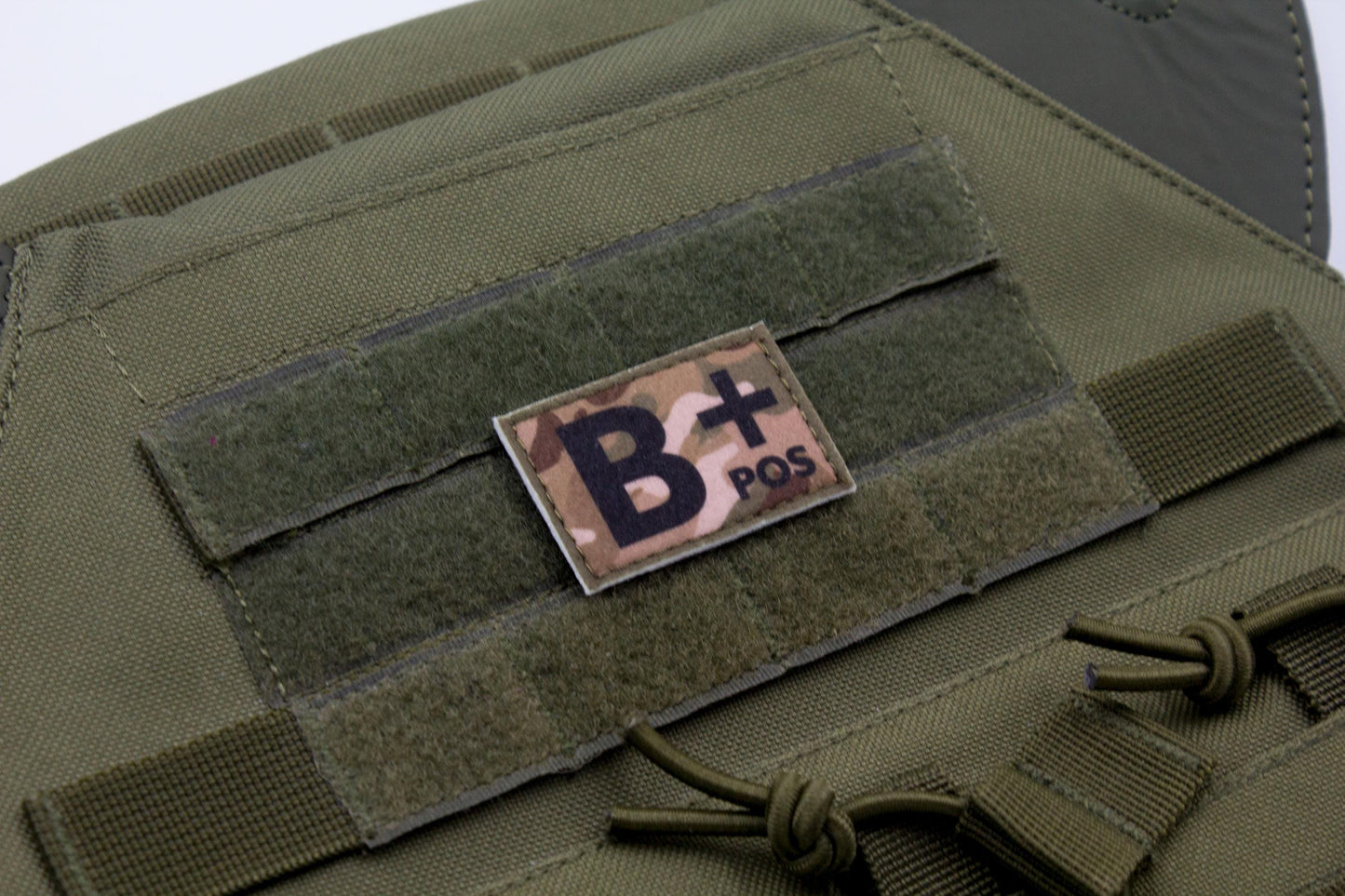 Blood type B+ pos MULTICAM paramedic emt patch