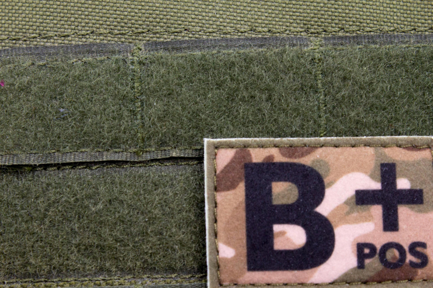 Blood type B+ pos MULTICAM paramedic emt patch