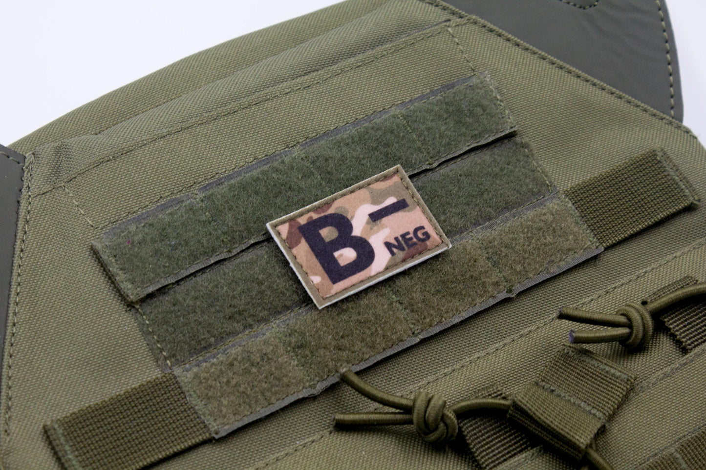 Blood type B- neg MULTICAM paramedic emt patch