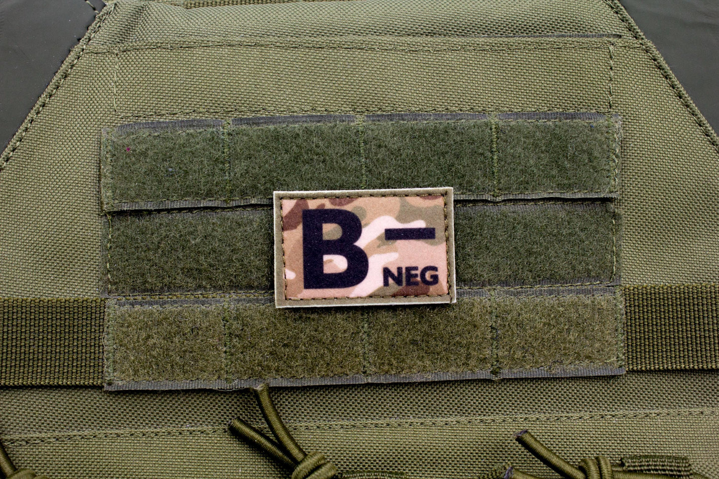 Blood type B- neg MULTICAM paramedic emt patch