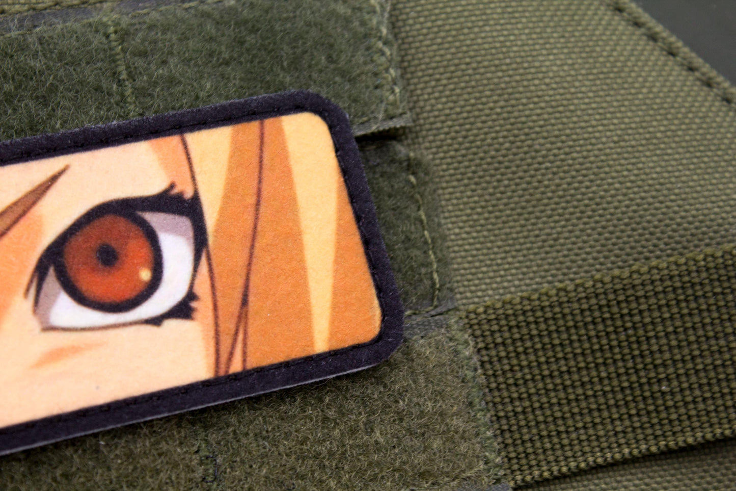 Tsunade eyes Naruto anime hook and loop patch