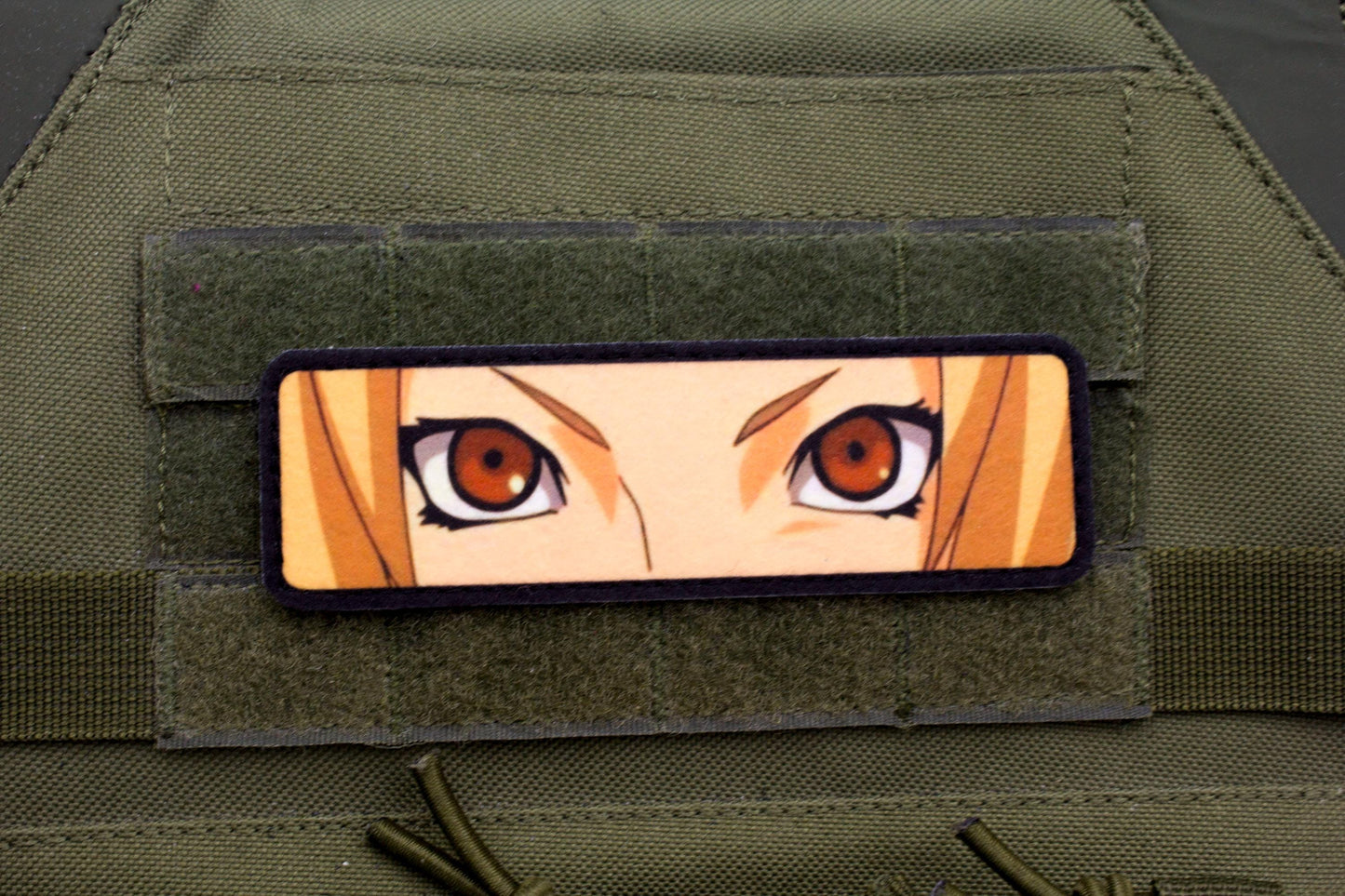 Tsunade eyes Naruto anime hook and loop patch