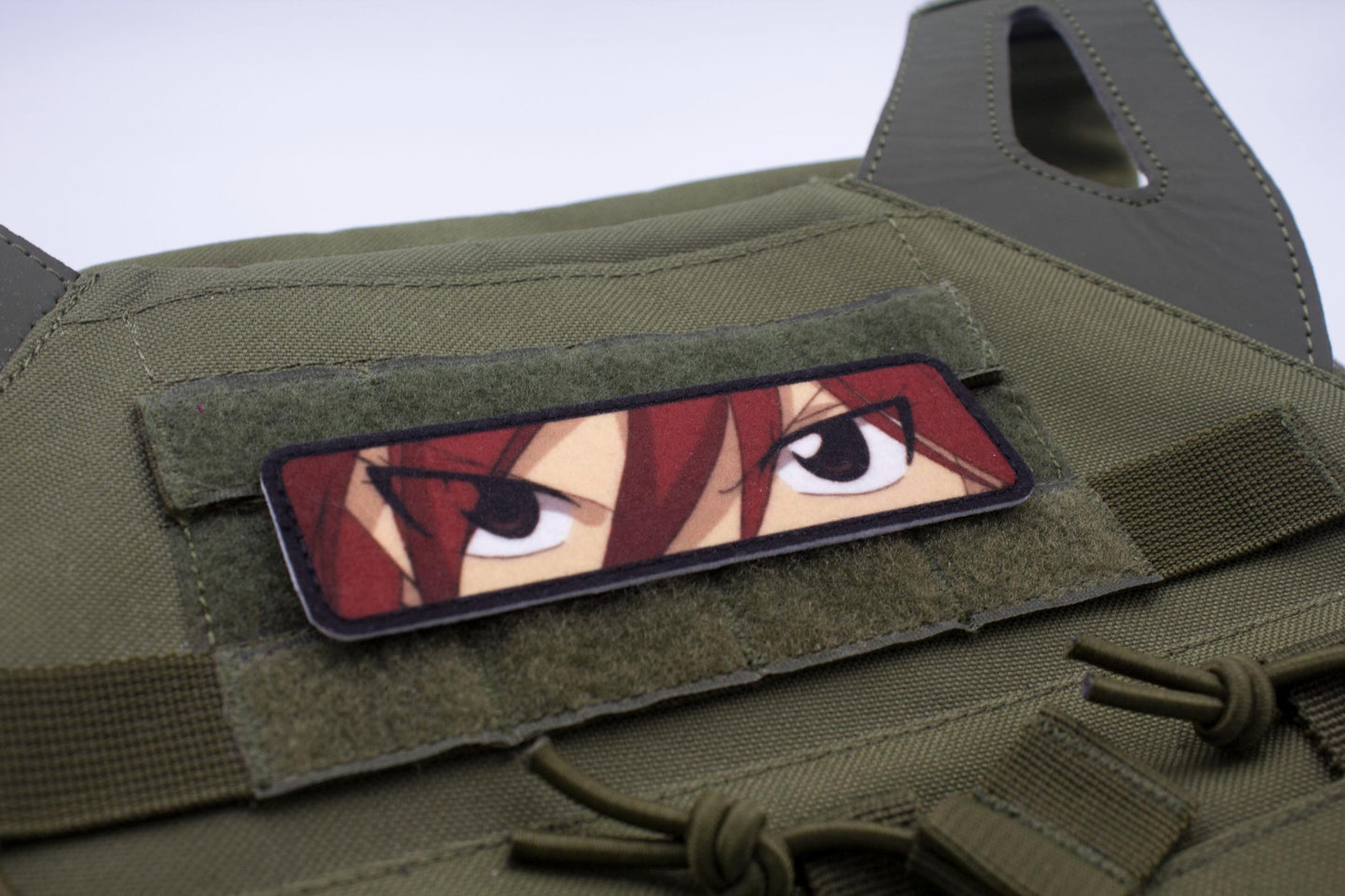 Erza Scarlet eyes Fairy Tail anime hook and loop patch