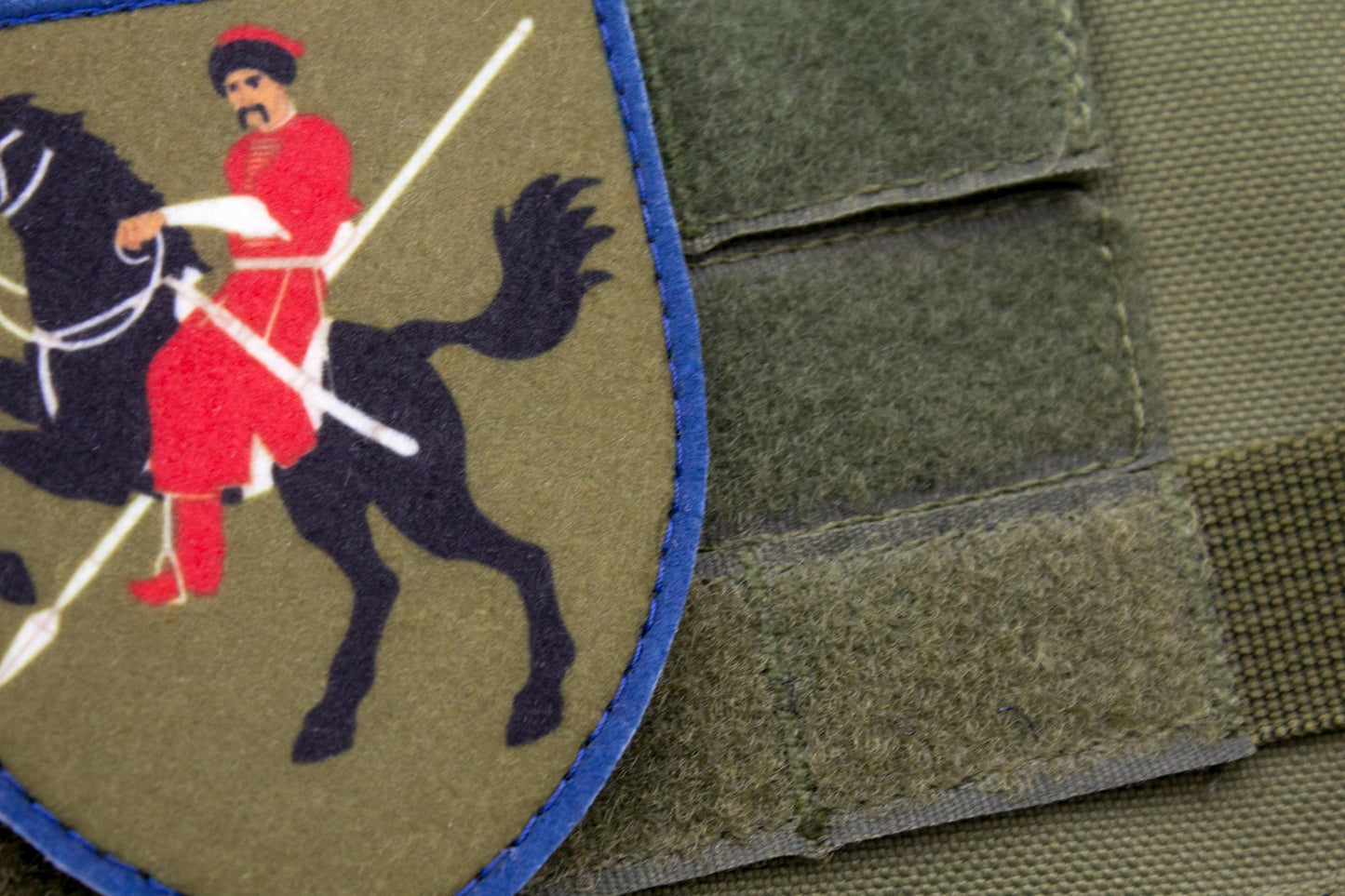 110th Mechanized Brigade Ukrainian hook and loop patch DARK GREEN