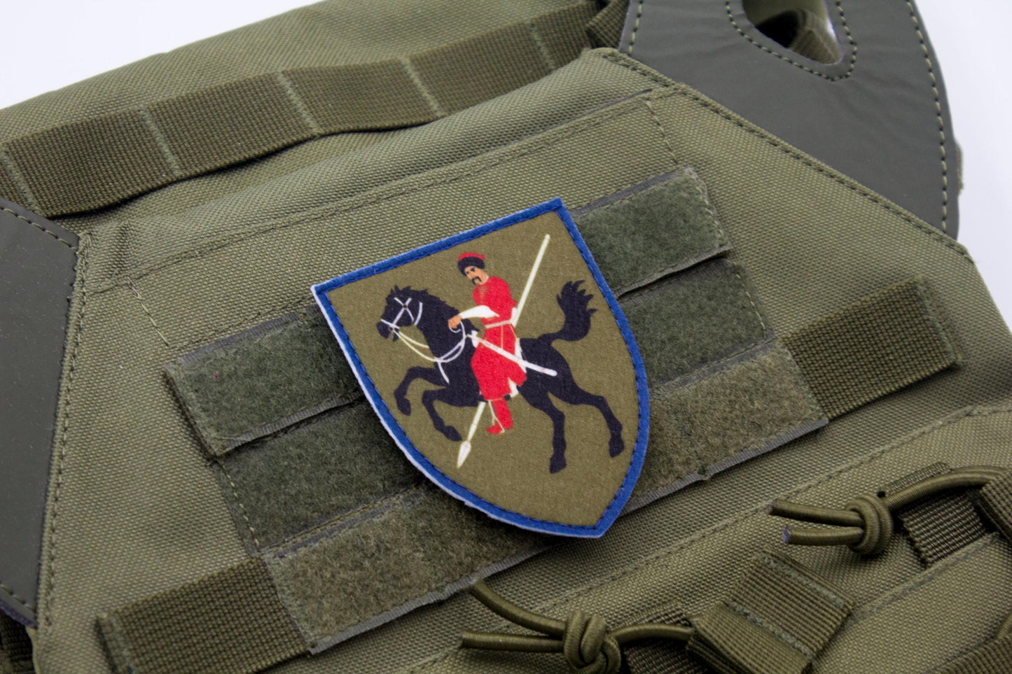 110th Mechanized Brigade Ukrainian hook and loop patch DARK GREEN