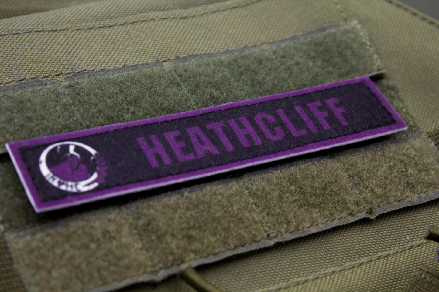 Heathcliff Limbus Company stripe hook and loop patch