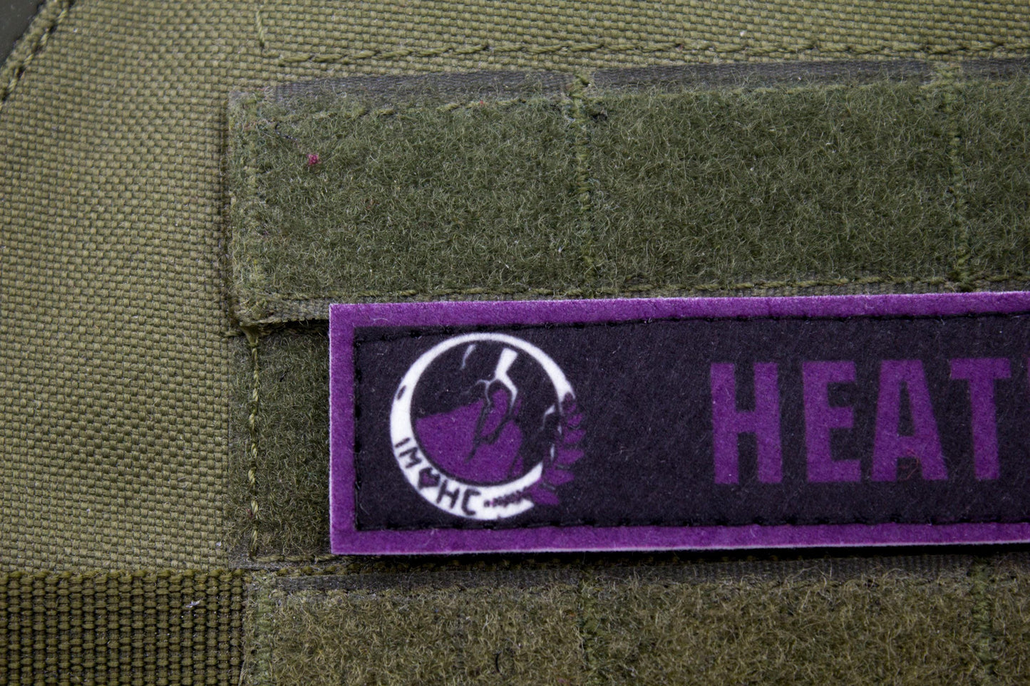 Heathcliff Limbus Company stripe hook and loop patch