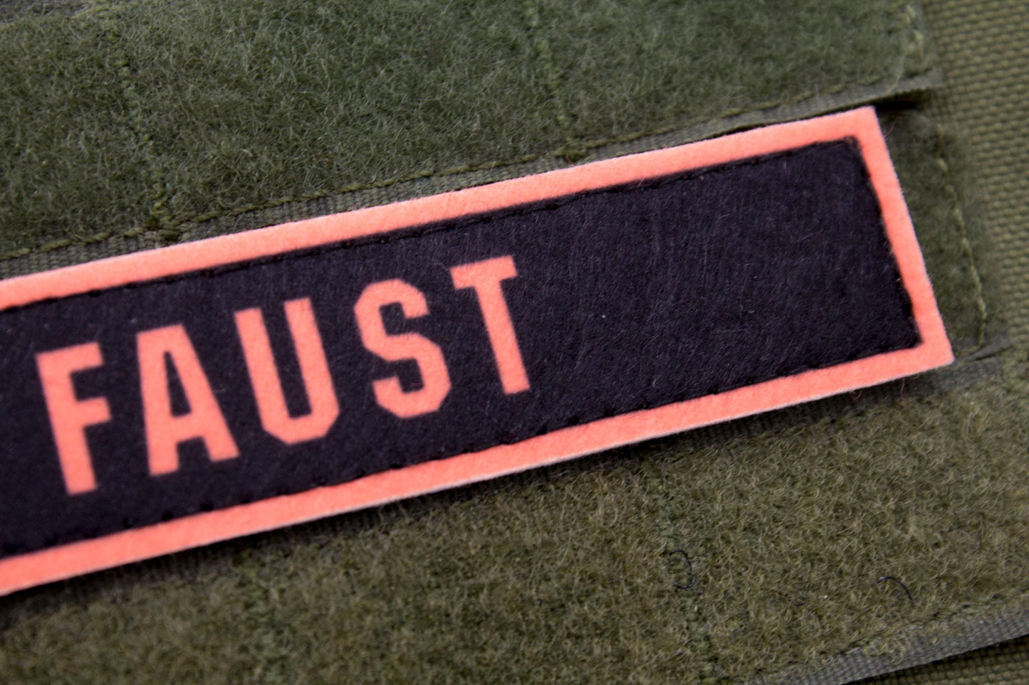 Faust Limbus Company stripe hook and loop patch