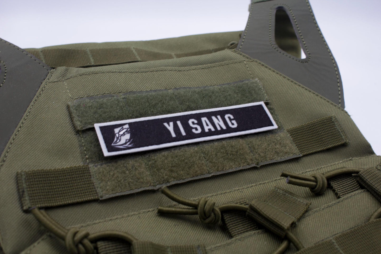 Yi Sang Limbus Company stripe hook and loop patch