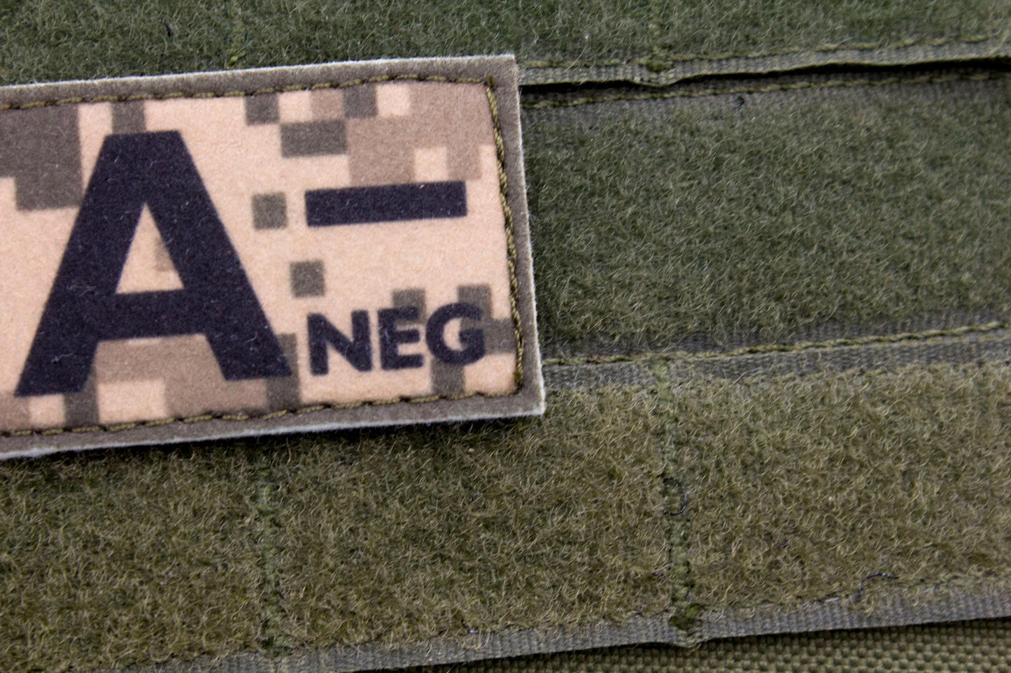Blood type A- neg PIXEL paramedic emt patch